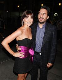 Lorene Scafaria and Director Peter Sollett at the California premiere of "Nick and Norah's Infinite Playlist."