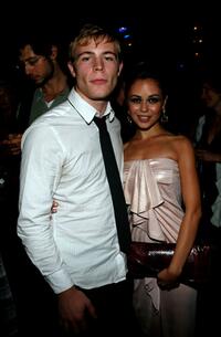 Jonathan B. Wright and Alexis Dziena at the after party of the Canada premiere of "Nick and Norah's Infinite Playlist."