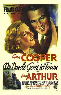 Poster art for "Mr. Deeds Goes to Town."