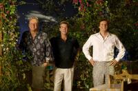 Stellan Skarsgard as Bill Anderson, Pierce Brosnan as Sam and Colin Firth as Harry Bright in "Mamma Mia!"