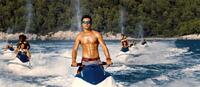 Dominic Cooper as Sky Hansen in "Mamma Mia!"