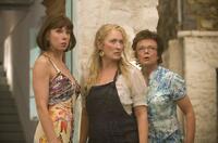 Christine Baranski as Tanya, Meryl Streep as Donna and Julie Walters as Rosie in "Mamma Mia!"