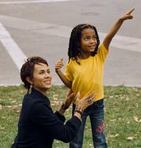 Nicole Ari Parker as Trish and Yara Shahidi as Olivia Danielson in "Imagine That."