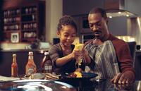 Yara Shahidi as Olivia Danielson and Eddie Murphy as Evan Danielson in "Imagine That."