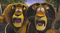 Alex the lion (Ben Stiller) and his father, alpha lion Zuba (Bernie Mac) in "Madagascar: Escape 2 Africa."