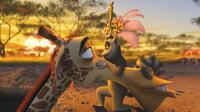 Melman the giraffe (David Schwimmer) and King Julien (Sacha Baron Cohen) in "Madagascar: Escape 2 Africa."