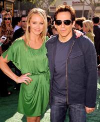 Christine Taylor and Ben Stiller at the California premiere of "Madagascar: Escape 2 Africa."