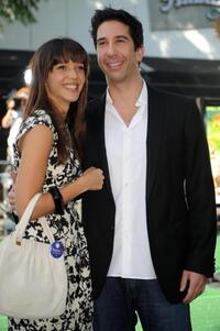 Zoe Buckman and David Schwimmer at the California premiere of "Madagascar: Escape 2 Africa."