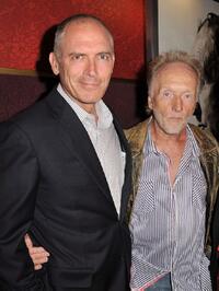 Joe Drake and Tobin Bell at the California premiere of "Saw V."