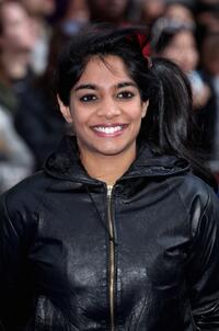 Amara Khan at the London premiere of "Night at the Museum: Battle of the Smithsonian."
