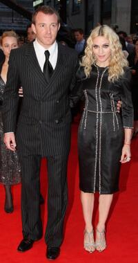 Director Guy Ritchie and his wife Madonna at the UK premiere of "RocknRolla."