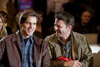 Jim Carrey as Carl and John Michael Higgins as Nick in "Yes Man."