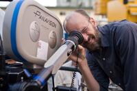 Director Peyton Reed on the set of "Yes Man."
