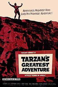 Poster art for "Tarzan's Greatest Adventure."