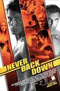 Poster art for "Never Back Down."
