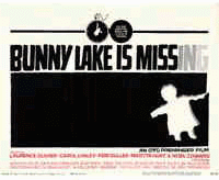 Poster art for "Bunny Lake is Missing."