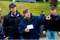 Director Gus Van Sant on the set of "Milk."