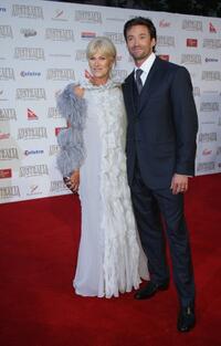 Hugh Jackman and Deborah-Lee Furness at the Australia premiere of "Australia."
