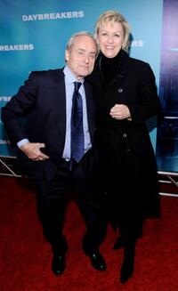 Harry Evans and Tina Brown at the New York premiere of "Daybreakers."