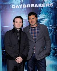 Sean Furst and Bryan Furst at the New York premiere of "Daybreakers."