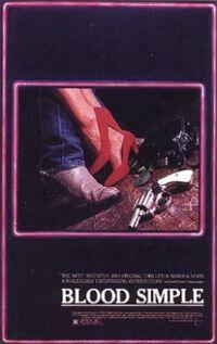 Poster art for "Blood Simple."
