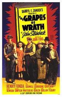 Poster art for "The Grapes of Wrath."