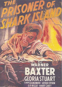 Poster art for "Prisoner of Shark Island."