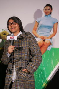 Actor Stephen Chow at a press conference in Beijing, China, to promote "CJ7."