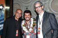Producer Paul Crowder, Graham Brant-Zawadzki and Director Mark Monroe at the California premiere of "Morning Light."