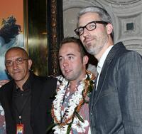 Producer Paul Crowder, Chris Welch and Director Mark Monroe at the California premiere of "Morning Light."