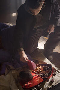 Jensen Ackles as Tom Hanniger in "My Bloody Valentine 3-D."