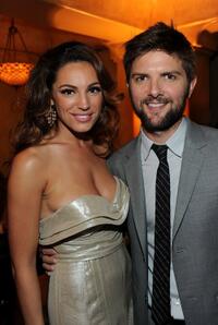 Kelly Brook and Adam Scott at the after party of the California premiere of "Piranha 3D."