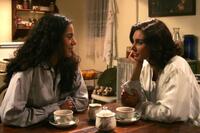 Sheetal Sheth as Amina and Lisa Ray as Miriam in "The World Unseen."