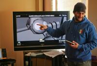 Director Dave Filoni on the set of "Star Wars: The Clone Wars."