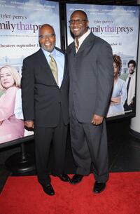 Rueben Cannon and Roger Bob at the New York premiere of "Tyler Perry's The Family That Preys."