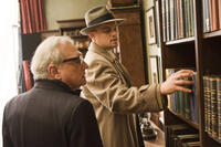 Director Martin Scorsese and Leonardo DiCaprio on the set of "Shutter Island."