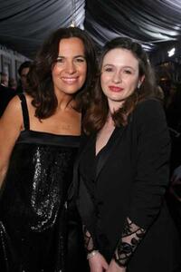 Roberta Armani and Emily Mortimer at the New York special screening of "Shutter Island."