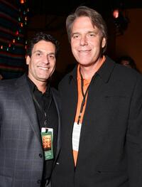 Oren Aviv and Director Raja Gosnell at the after party of the world premiere of "Beverly Hill Chihuahua."