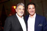 Placido Domingo and Andy Garcia at the after party of the world premiere of "Beverly Hill Chihuahua."