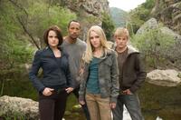 Carla Gugino, Dwayne Johnson, AnnaSophia Robb and Alexander Ludwig in "Race to Witch Mountain."