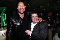 Dwayne Johnson and director Andy Fickman at the after party of the California premiere of "Race to Witch Mountain."