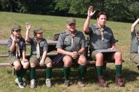 Ella Bleu Travolta, Conner Rayburn, Robin Williams and John Travolta in "Old Dogs."