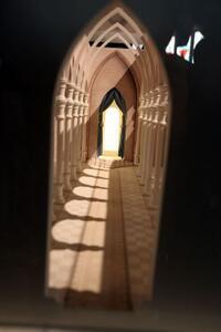 A scene from "Alice in Wonderland."