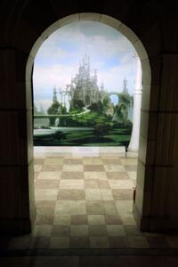 A scene from "Alice in Wonderland."