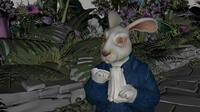 Progression still 2 of 5: White Rabbit in "Alice in Wonderland."