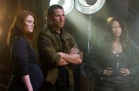 Bryce Dallas Howard as Kate Connor, Christian Bale as John Connor and Moon Bloodgood as Blair Williams in "Terminator Salvation."