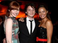 Bryce Dallas Howard, Anton Yelchin and Moon Bloodgood at the after party of the California premiere of "Terminator Salvation."