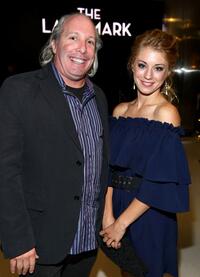 Larry Schapiro and Jennifer Holland at the California premiere of "Zombie Strippers" - After Party.