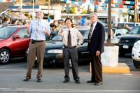 Tony Hale as Wade Zooha, Ken Jeong as Teddy Dang and Charles Napier as Dick Lewiston in "The Goods: Live Hard. Sell Hard."
