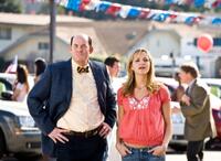 David Koechner as Brent Gage and Jordana Spiro as Ivy Selleck in "The Goods: Live Hard, Sell Hard."